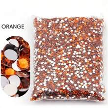 Non Hot Fix Rhinestones 2mm-6mm Silver Bottom Round Resin Flatback Crystal Rhinestone DIY Nail Art Jewelry Garment Decorations