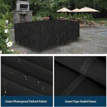 1 Piece Of Black Furniture Cover, Made Of Oxford Fabric, Durable And Rainproof, Suitable For Outdoor Courtyards And Indoor Furniture Dust Covers, Making Furniture Cleaner And Tidier. Garden Furniture Protection: Oxford Fabric, Sun Resistant Sofa Cover, Durable Outdoor Furniture Cover, Garden Furniture Protection Fabric, Sun Resistant Sofa Cover