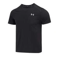 Under Armour COOLSWITCH RUN SS T-Shirt, Round Neck Men's Training Running 1371129-001 - Black - View 2