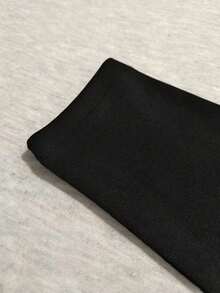 Vestido largo de fiesta elegante y vintage con estampado de calabaza, calavera y telaraña, de cuello redondo, cintura alta, manga larga y cinta - Naranja - Ver 4