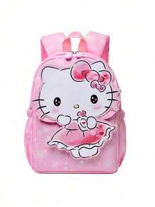Sanrio Sanrio Schoolbag Hello Kitty Schoolbag Girls New Class S Uper Cute Girls Travel Shoulder Bag, Kawaii Hello Kitty Backpack, School Bag, School Supplies, School Backpack, Backpack For School, Back To School Backpack, School Bookbag, Big Backpack, Backpack School, Back To School Bags, Large Capacity, Lightweight, Portable, Suitable For Teen Girls Women College Students, Perfect For Back To School, First Day Of School, Elementary School