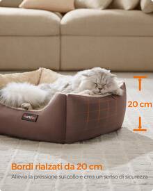 Pet Bed & Crate Mat - Coffee Brown and Beige - View 1