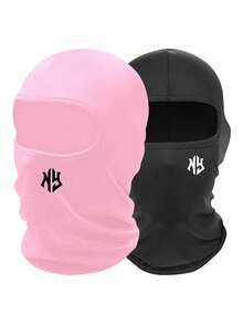 1pc/2pcs Unisex Balaclava Ski Mask, Neck Warmer Hood Windproof Face Cover For Outdoor Activities - Multicolor - View 13