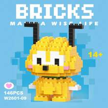 Goofy Pluto And Set, A Deluxe Children's Play Model, Suitable For Boys And Girls' Educational Science DIY, Cartoon Anime Games, Cute And Kawaii Building Block Toys, Desktop Decorations For Building Block Lovers, Back-To-School School Supplies, Suitable For Christmas, Halloween, Birthday Gifts, Anime Figures Toys For Boys And Girls