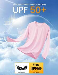 Men's Long Sleeve Shirts UPF 50+ UV Sun Protection Athletic Shirts For Hiking Running Workout Rash Guard-2025 - Baby Pink - View 7