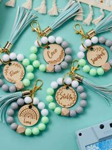 Customizable Name Bracelet | Custom Engraved English Text | Creative Couples/BFF Birthday Memorial Gift | Summer Ins Style Fashion Accessory | Thoughtful Gift For Mom/Girlfriend/BFF | Halloween Gift | Christmas Gift | Holiday Gift | Daily Wear Decoration