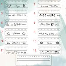 Personalisierter hölzerner Leser-Set mit Laser-Gravur, Leseunterstützung mit Lineal für Legasthenie und ADHS, Schülerlineal, hölzerner Leseführer, Rückkehr zur Schule, Klassenzimmer Zubehör, Einschreibungsgeschenkideen