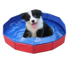 Portable Foldable Pet Bath Tub/Swimming Pool, Convenient To Use, Essential For Cooling Summer Trips, Suitable For Cats & Dogs, Can Be Used For Bathing, Playing, Litter Box Cleaning, Bring Happiness To Pets, Pet Supplies, Cat & Dog Toys, Fit For Small Dogs And Most Cats, Universal Type - Multicolor - View 9