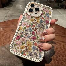 Funda para teléfono 1PC Teléfono Bling de Doble Cara, Parte Trasera Dura Suave a Prueba de Golpes, Multicapa, TPU + PC, Compatible con 16/15/14/13/12/11 Pro/Plus - Blanco - Ver 1