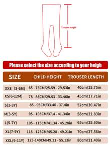 4 双适合春秋季的女童幼儿紧身裤，厚度适中，适合户外穿着。儿童婴儿女童弹力腰紧身裤 - 面料柔软，亲肤舒适。 - 彩色 - 查看 8