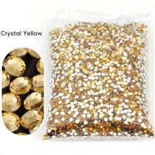 Non Hot Fix Rhinestones 2mm-6mm Silver Bottom Round Resin Flatback Crystal Rhinestone DIY Nail Art Jewelry Garment Decorations