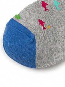 1双男士卡通鱼纹中筒袜，鱼类爱好者的必备单品！适合日常休闲的袜子，透气防臭，舒适柔软有弹性，是派对和社交活动的完美礼物，四季皆宜，男女通用 - 彩色 - 查看 2