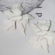 1 Pair Floral Charm Earrings, European & American Fashion Holiday Style For Women