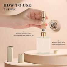 Travel Refillable Perfume Bottle, Leak-Proof 5ml Atomizer, Portable Luxurious Pocket Perfume Dispenser Pump Transfer Tool For Women Men Travel Accessories. - Cream-10ml - 查看 3
