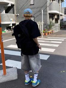 Teens' Vintage Loose Casual Denim Shorts