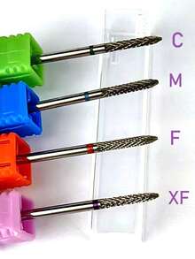 1件套高级碳化钨美甲钻头套装 - 轻松卸除凝胶丙烯酸指甲油，专业抛光工具 - 打造惊艳美甲的终极美甲美足套装