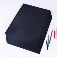 Juego de 25 hojas de cartulina tamaño A4/A3 de 250 g/m² en kraft/negro/blanco - Adecuado para arte DIY, elaboración de tarjetas, pintura, garabatos, invitaciones e impresión de papelería - 1 Set - Ver 3