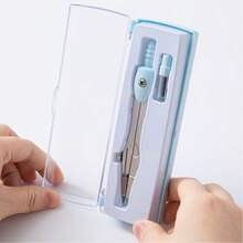 1pc Metal Compass - 2pcs Set - Multifunctional Measuring And Drawing Tool - Geometric Drawing Tool - Metal Material - Smooth Rotation - Portable - Precise Drawing - Used For Drawing Circles - School Supplies - Back To School Gift - one-size - View 3