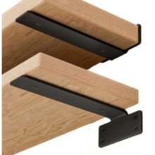 Supports de étagère flottante en métal Montage mural Supports pour étagères extra-robustes de 5 mm d'épaisseur, Supports L invisibles pour le support d'étagères