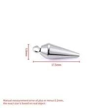 10pcs/Pack High Quality Stainless Steel Cone-Shaped Spike Pendant, Large Hole Cone Pendant, Long Bullet Nail Pendant, Conical Stainless Steel Pendant, Suitable For Hip-Hop, Rock, Gothic, Punk Style DIY Necklace, Bracelet, Jewelry Making, Accessory - Pointed Cone Pendant - View 24