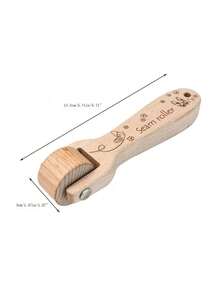 1 Pieza Prensatelas De Rodillo De Costura De Madera Con Guía, Pieza De Máquina De Coser Para Artesanía - Marrón - Ver 9