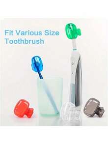 1 pieza/2 piezas/5 piezas Soporte para cepillo de dientes para el hogar, Estuche de viaje portátil para proteger el cepillo de dientes del polvo, Clip de protección portátil para la cabeza del cepillo de dientes, Clip de almacenamiento de cepillo de dientes, Esencial de viaje Cubierta protectora portátil para cepillo de dientes, Caja portátil para cepillo de dientes, Decoración de baño para el hogar, Regreso a la escuela en verano
