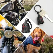 AD 1 件复古摩托车/自行车铃铛，轻质不锈钢电镀幸运骑行铃铛，朋克风格安全配件