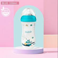 1 件 250ml/260ml/330ml PP 婴儿奶瓶，拱形防掉落易抓握，清晰的测量刻度科学喂养，柔软硅胶奶嘴，完全可拆卸，适合新生儿礼物，圣诞礼物 - 彩色 - 查看 14
