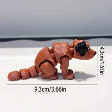 Figura decorativa de perro Spaniel lindo y adorable impresa en 3D, escultura de escritorio de plástico, regalo festivo