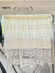 1pc Car Sunshade Side Curtain Suction Cup Type Interior Curtain For Sun Protection And Heat Insulation Car Window Sunshade - one-size - View 10