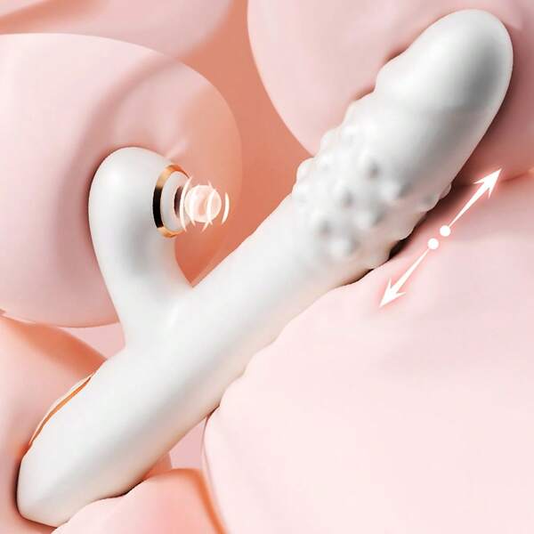 Vibration-Driven Multi-Mode Vibration/Sucking Sex Stick, 2-In-1 Vibration Stick, G-Spot Powerful Vibration Stimulator, False Penis Stick, Female Clitoral Sucking Device, Adult Sex Products