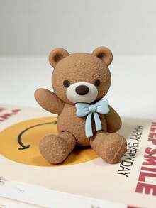 1 قطعة حامل كعكة دب كرتوني وردي وأزرق، ديكور حفلة عيد ميلاد، ديكور منزلي