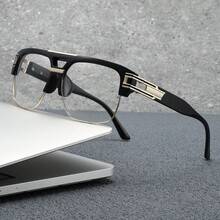 2 件套女士金属复古几何圆形时髦派对装饰时尚眼镜