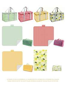 1 件大型户外野餐包 - 露营隔热旅行手提包、野餐篮、户外探险、宽敞设计