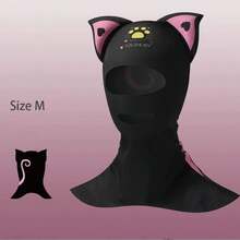 女士户外潜水/冲浪头套、防晒面罩、遮阳、弹性粘贴泳帽