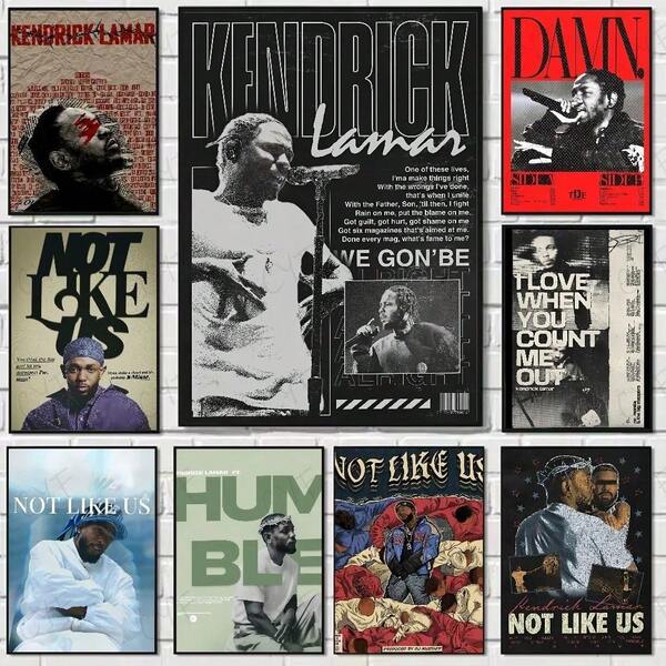 1pc/3PCS Wall Arts Posters Optional Frame Wall Decor, Room Decor Pop Popular Rap Singer K- Duckworth S Posters High Quality Wall Art, Suitable For Home Office Bedroom Corridor Bar Perfect Gift Ideas