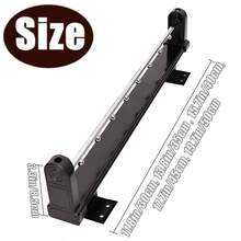 1pc Metal Garment Rack, Pull Out Pant Hanger, Bedroom Closet Clothing Rod, Multi-Functional Telescopic Storage Clothes Rack, Solid Hanging Bar, Steel Ball Divider Storage, Telescopic Design, Space Saving For Wooden Wardrobes - Black - View 9
