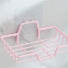 1 件装肥皂盒架无需打孔吸盘壁挂式肥皂架沥水浴室肥皂架 - 黑色 - 查看 15