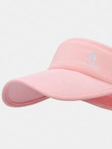 CAMEL CROWN 跑步遮阳帽女士运动户外空顶防晒高尔夫马拉松网球帽 - 西柚粉 - 查看 4