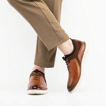 Men's Oxford Shoes Dress Shoes Men's Lightweight Lace-Up Fashion Shoes-20256688 - 棕色-02 - 查看 7