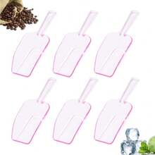 24/12/6/3/1件 6.69英寸迷你透明塑料厨房勺，多功能小冰淇淋勺，适用于婚礼、糖果、甜点、自助餐、冰淇淋、蛋白粉、咖啡、茶 - 彩色 - 查看 6