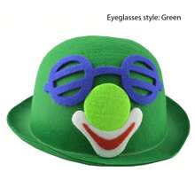Halloween Party Celebration Performance Clown Hat, Masquerade Ball Costume Fancy Dress Prop, Comical Tall Hat