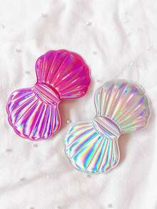 闪亮贝壳化妆镜 双面放大化妆镜 便携折叠手持小镜子 旅行化妆镜 派对精美小礼物