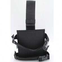 DEV´S TACTICAL & OUTDOOR Piernera Tactica para Airsoft, Piernera Tapa Relieve, Piernera Tactica. - Negro - Ver 2