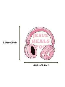 50pcs Pink Bible Jesus Graffiti Scripture Creative Stickers Decorative Mobile Phone Case, Water Cup, Guitar, Computer Waterproof Decals