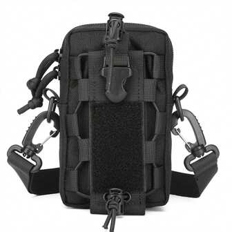 1pc Oxford Elastic Water Bottle Holder Adjustable Phone Waist Bag Chest Bag Suitable For Outdoor Sports Cycling