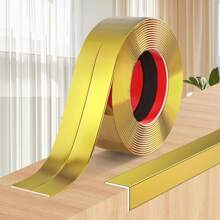 1pc 1.57x118.11inch PVC Inside Outside Corner Trim Self-Adhesive Vinyl Moulding For Tile And Wall Furniture Edges Decoration,Peel And Stick External Exterior Corner Strip Decorative Strips, Edging Strips, Edge Banding Strips