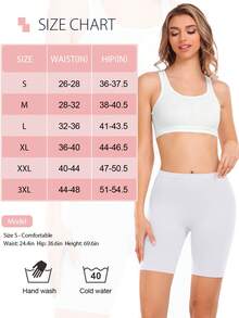 3 chiếc quần lót nữ không đường may, quần lót kiểu quần đùi nữ, quần short chống cọ xát, thích hợp để phối cùng váy hoặc quần đạp xe. - Nhiều màu - Xem 10