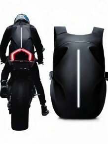 男士骑行背包，摩托车头盔收纳包，户外运动休闲包，大容量户外旅行背包，骑士背包，全盔骑行背包，健身包，头盔包，反光设计内置头盔骑行包，男士礼品，女士骑士礼品 - 彩色 - 查看 2