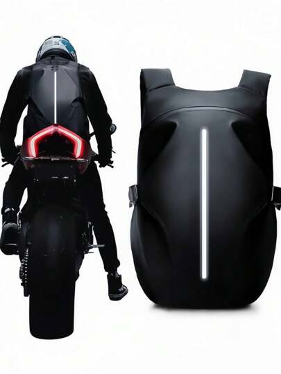 Herrcykelryggsäck, förvaringsväska för motorcykelhjälm, friluftsväska för sport och fritid, ryggsäck för utomhusresor med stor kapacitet, cyklistryggsäck, helhjälmsryggsäck för cykling, fitnessväska, hjälmväska, reflekterande design med inbyggd hjälmcykelväska, presenter för män, presenter för kvinnor